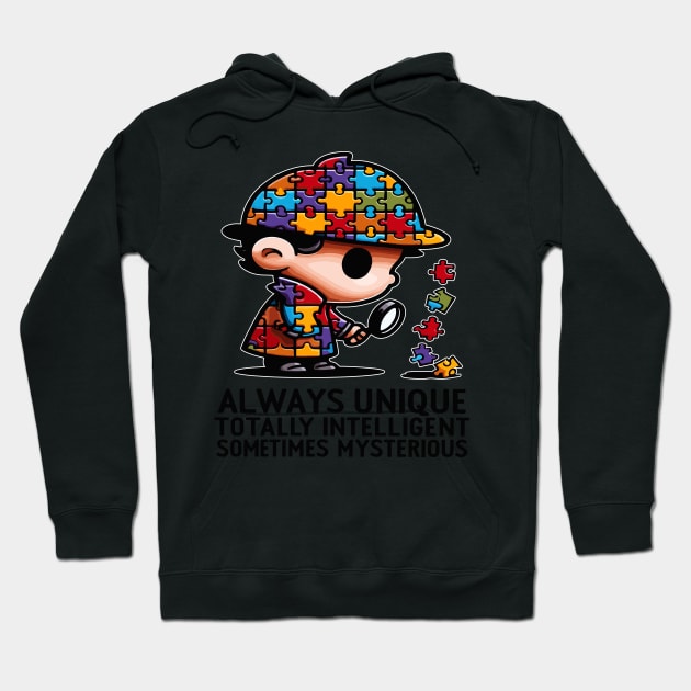 Puzzle Piece Detective: Mind Body Balance Hoodie by maknatess